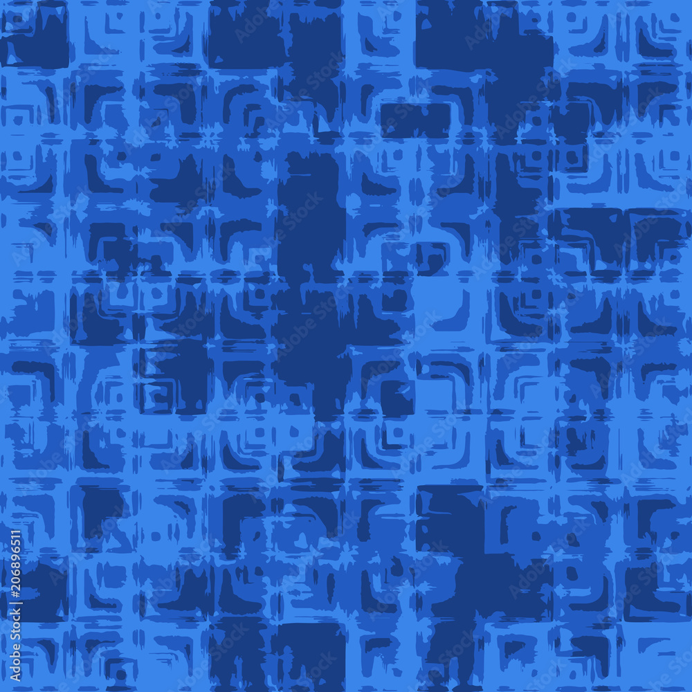 Obraz premium Geometry pattern blue background texture