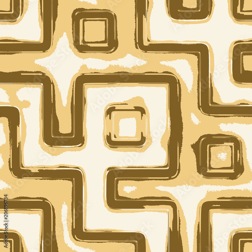 Geometry pattern brown background texture