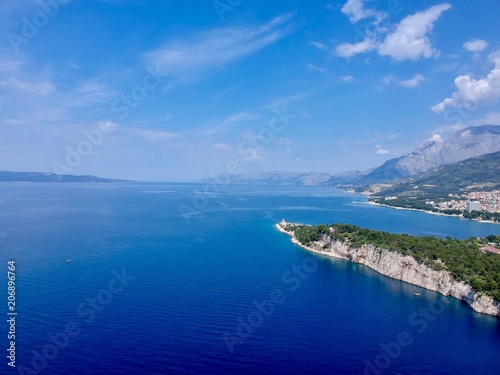 küste von Kroatien von oben