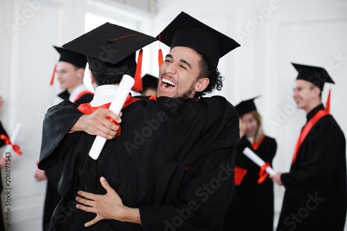 Happy students in bachelor ...