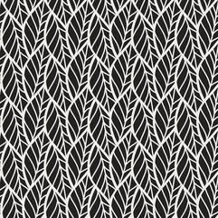 Fototapete Geometrische Blättermuster Abstraktes Blättermuster mit Vektortextur  © daniela
