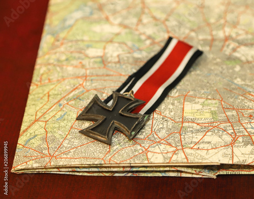 German Iron Cross II class on the map