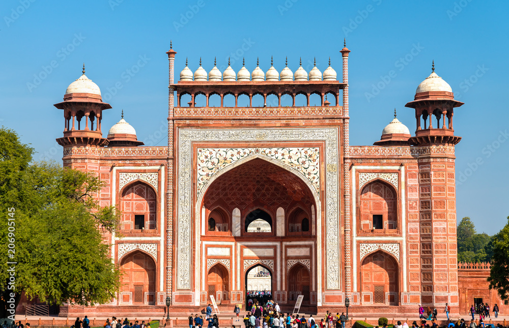Darwaza i Rauza, the Great Gate of Taj Mahal - Agra, India