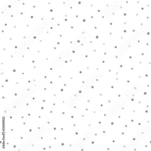 Tapety Kropki  repeated-scattered-rounded-dots-seamless-pattern-with-gray-spots-on-white-background-drawn-by-hand