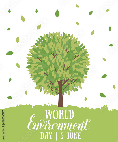 World environment day. Eco friendly ecology concept. .