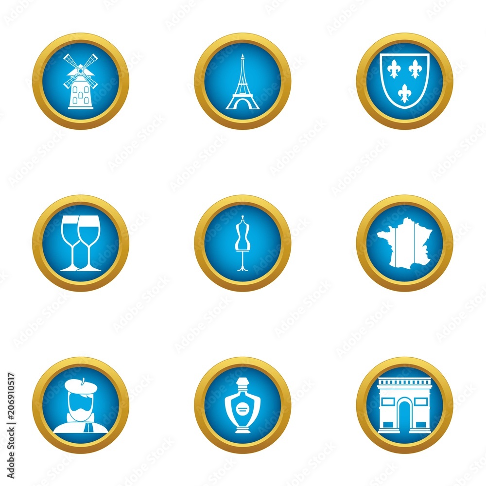 European restaurant icons set. Flat set of 9 european restaurant vector icons for web isolated on white background European restaurant icons set. Flat set of 9 european restaurant vector icons for web isolated on white background