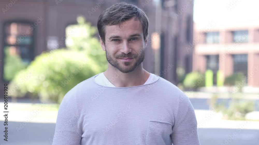 Yes, Positive Handsome Man Accepting Offer by Shaking Head Yes, Positive Handsome Man Accepting Offer by Shaking Head