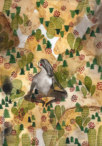 Wallpaper Mural Layers of mountains Torontodigital.ca