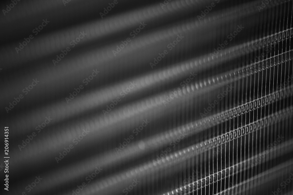 Metallic ribbed seamless texture in blur. Steel. Pattern. Metallic ribbed seamless texture in blur. Steel. Pattern.