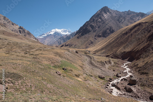 Adventure in the Andes mountains