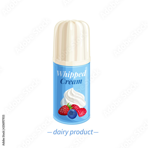 Vector whipped cream