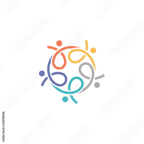 abstract human logo vector photo