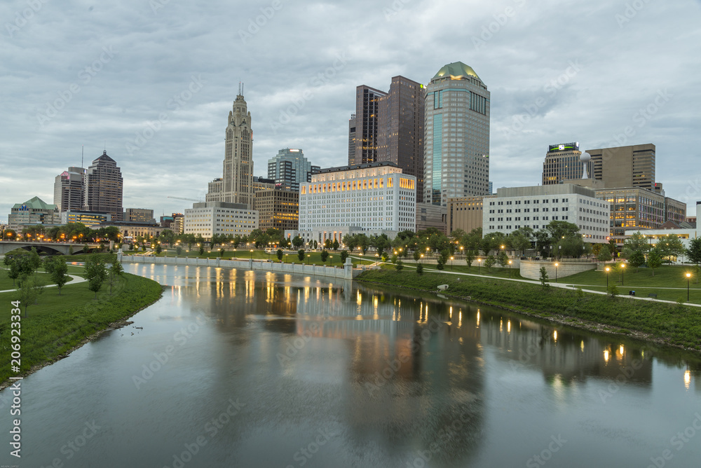 Columbus Ohio city skyline
