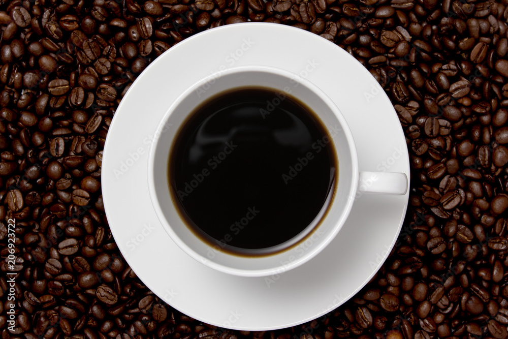 コーヒーとコーヒー豆 コーヒーとコーヒー豆