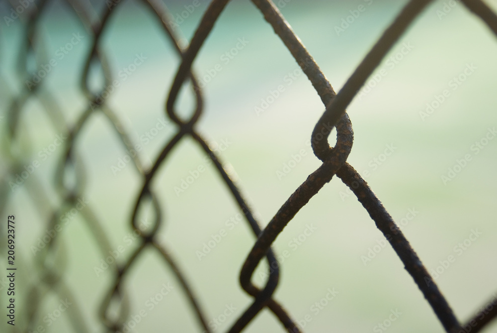 Naklejka premium フェンス 錆 素材