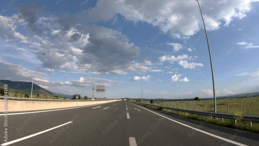 Driving on the Highway, Front View
