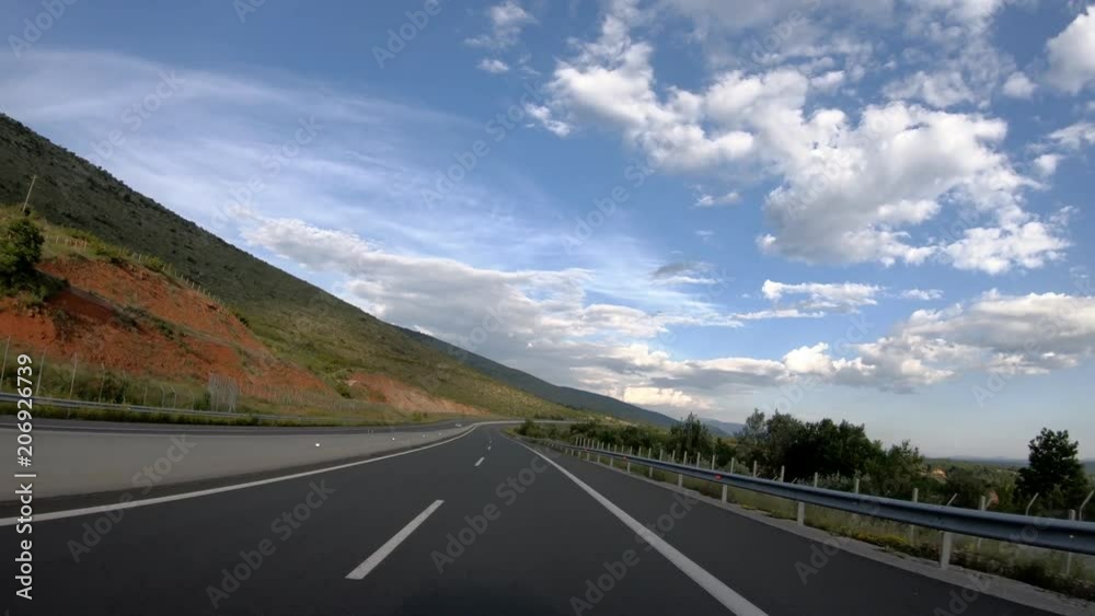 Driving on the Highway, Front View