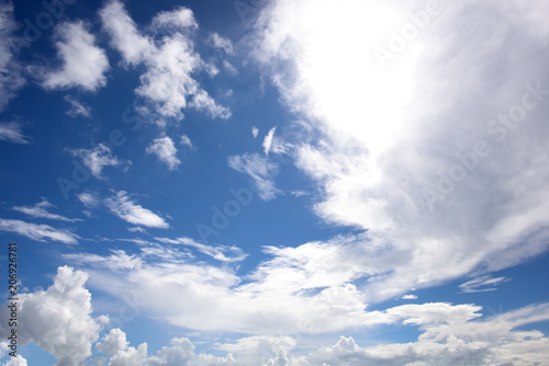 blue sky with cloud