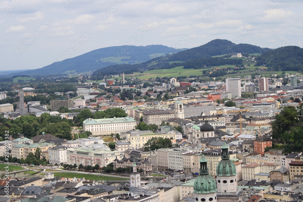View of Salzburg from above