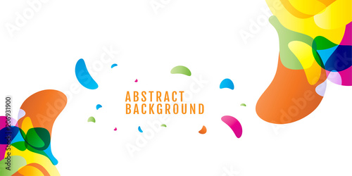 background abstract Colored. Colorful drops with space for text. Vector. on white background