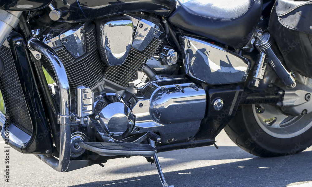 chromed motorcycle engine chromed motorcycle engine