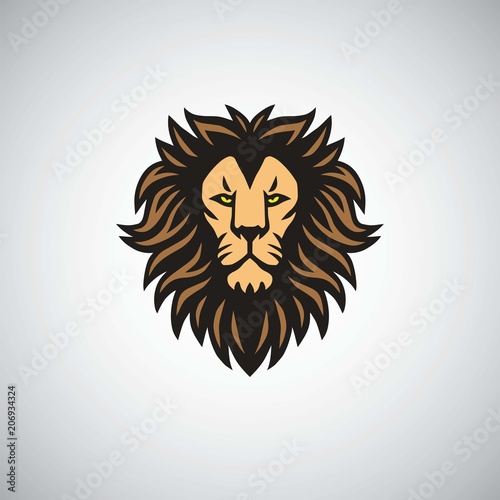 Fototapeta Naklejka Na Ścianę i Meble -  Lion Logo Template. Vector Illustration