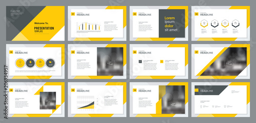template presentation design and page layout design for brochure ,book , magazine,annual report and company profile , with info graphic elements design photo