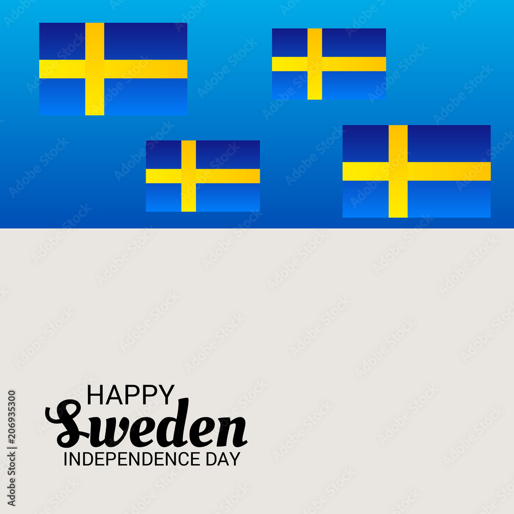 Obraz premium Sweden Independence day.