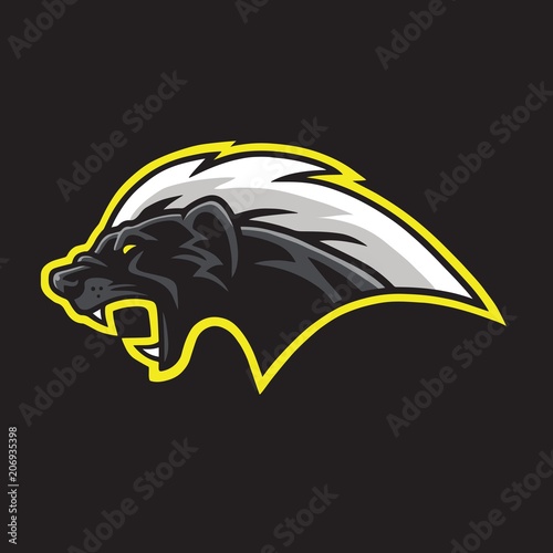 Honey Badger Mascot Logo Template Vector 