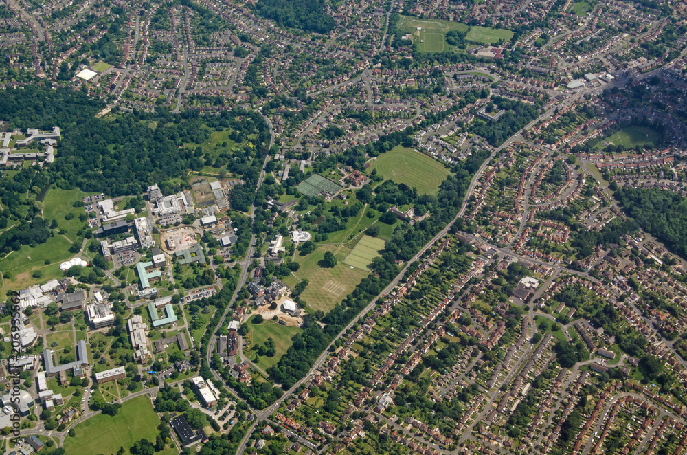 Reading University - aerial view