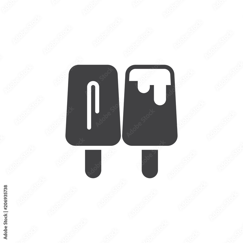 Two ice creams vector icon. filled flat sign for mobile concept and web design. Popsicle ice simple solid icon. Symbol, logo illustration. Pixel perfect vector graphics Two ice creams vector icon. filled flat sign for mobile concept and web design. Popsicle ice simple solid icon. Symbol, logo illustration. Pixel perfect vector graphics