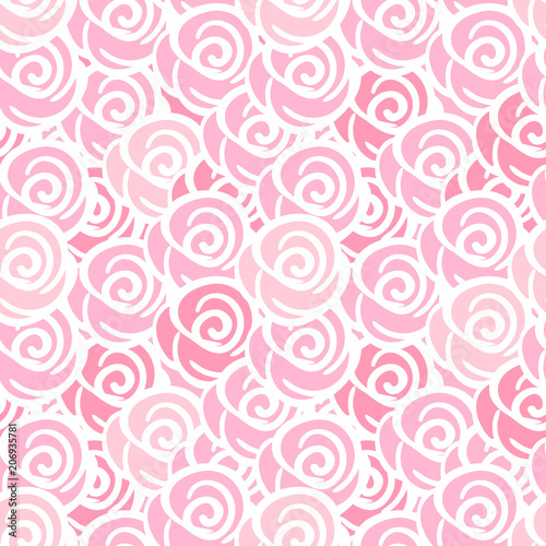 Rose flowers seamless digital hand drawn ink pattern. Poster with different doodles for fabric  wrapping  decoration  greeting card  textiles or t-shirt apparel design
