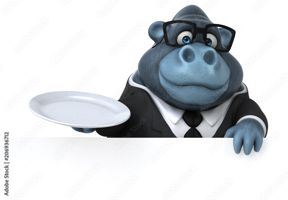 Fun gorilla - 3D Illustration Fun gorilla - 3D Illustration