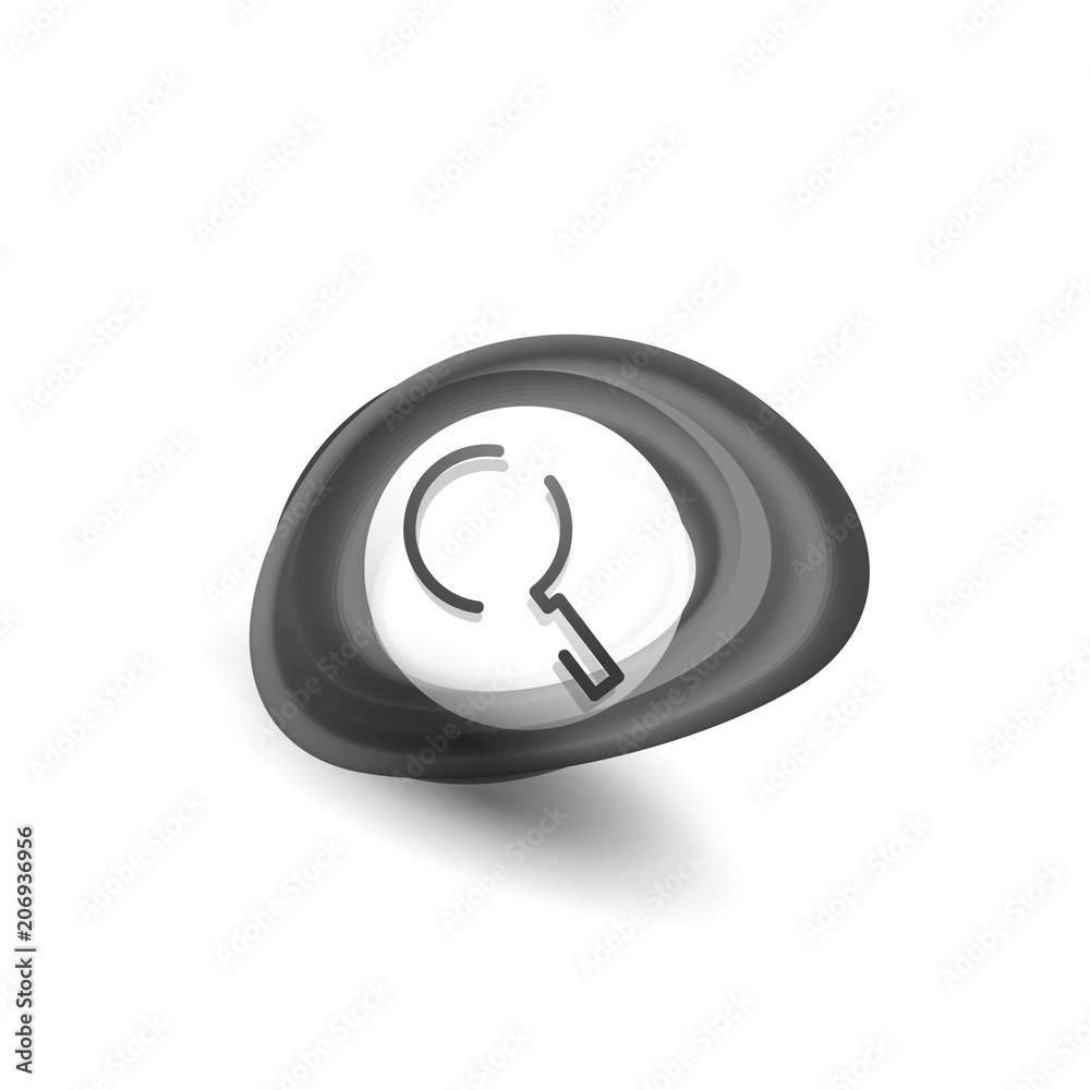 Search magnifyier web button, magnify icon. Modern magnifying glass sign, web site design or mobile app Search magnifyier web button, magnify icon. Modern magnifying glass sign, web site design or mobile app