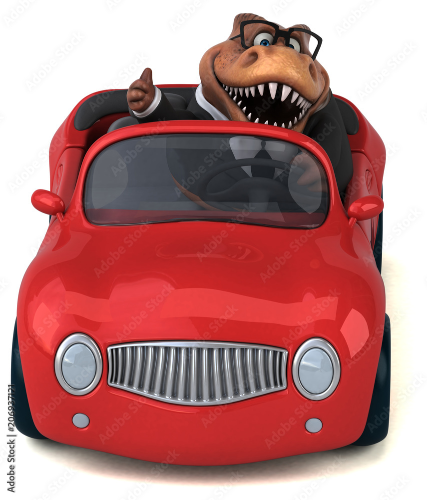 Fun Trex - 3D Illustration Fun Trex - 3D Illustration