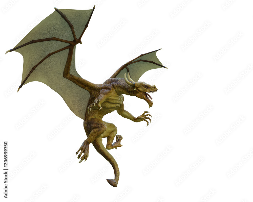 yellow dragon in a white background yellow dragon in a white background