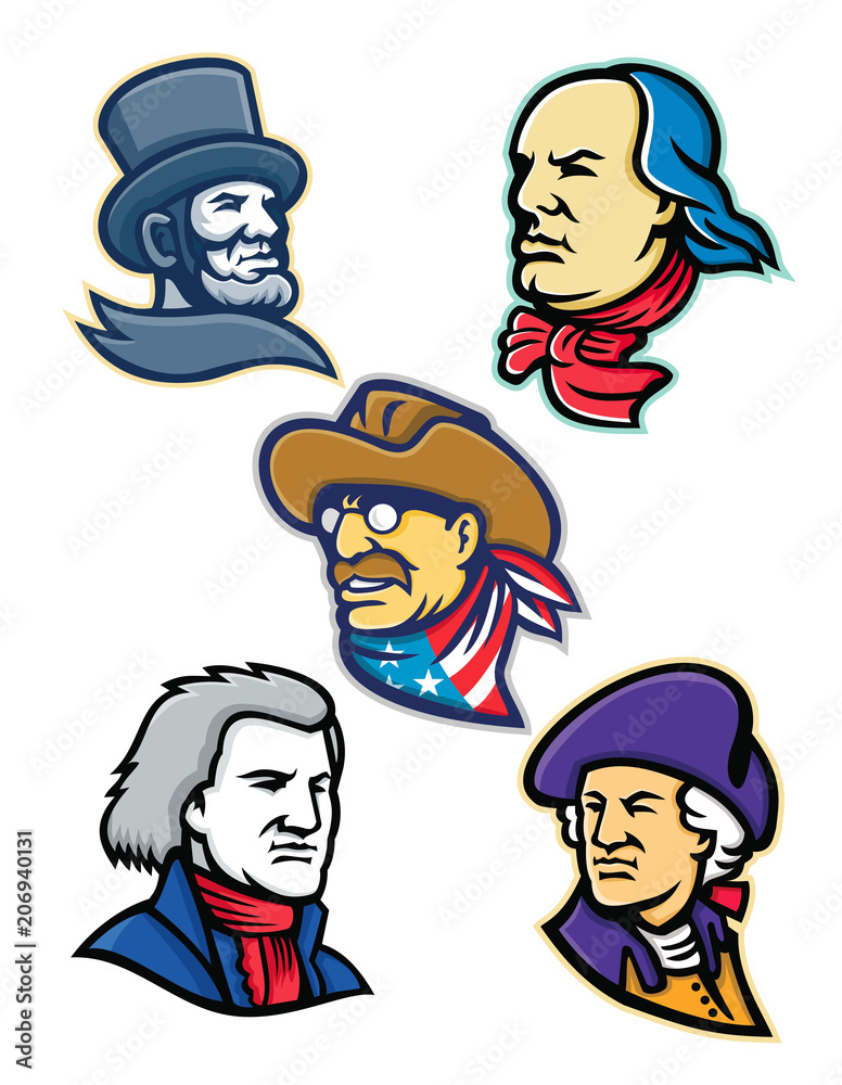 American Presidents and Statesman Mascot Collection American Presidents and Statesman Mascot Collection