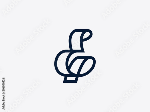 Letter E Alphabet Logo
