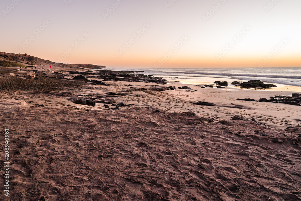 Scenic view of sea against sky during sunset Scenic view of sea against sky during sunset