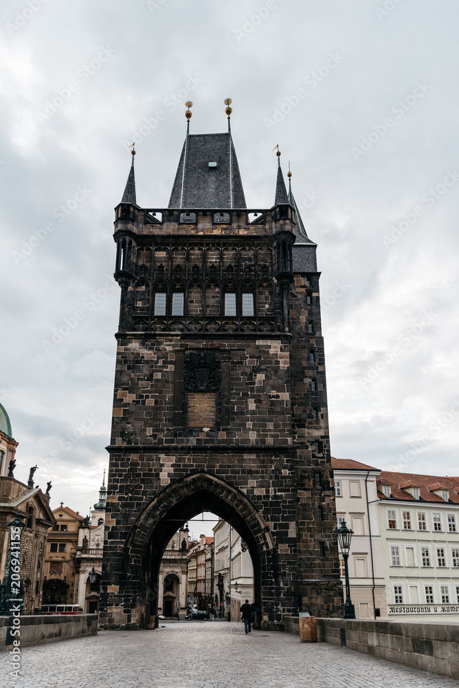 Old Town Bridge Tower in Charles Bridge in Prague Old Town Bridge Tower in Charles Bridge in Prague