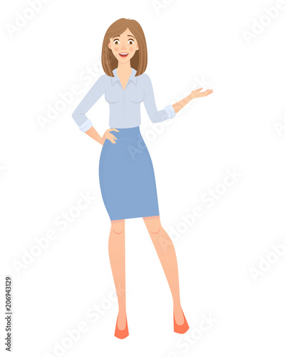 business woman isolated