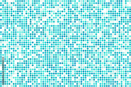 Abstract blue mosaic - vector background from circles
