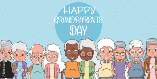 Happy grandparents day card