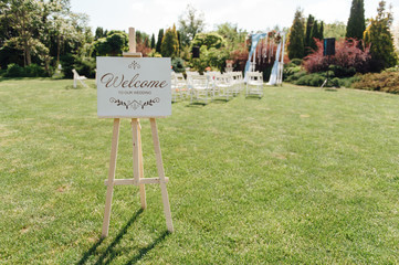 invitation for guests for a wedding ceremony