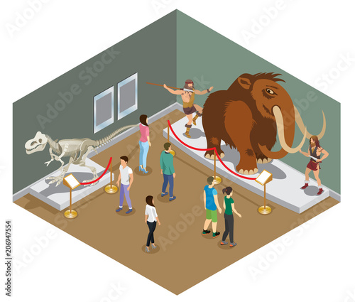 Isometric Museum Exhibition Concept