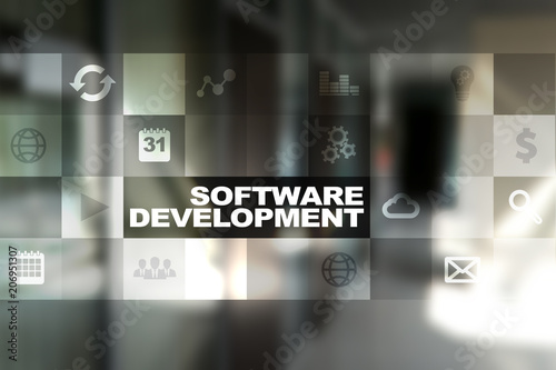 Software development. Applications APPS for business. Programming.