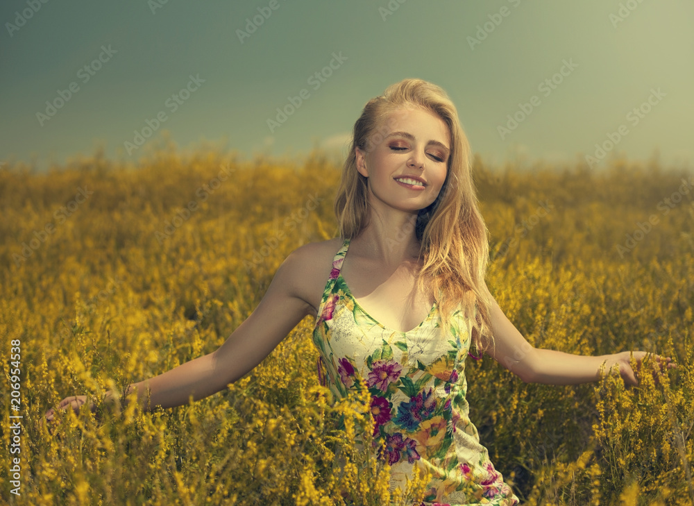 woman nature flower close eyes toning photo shot woman nature flower close eyes toning photo shot