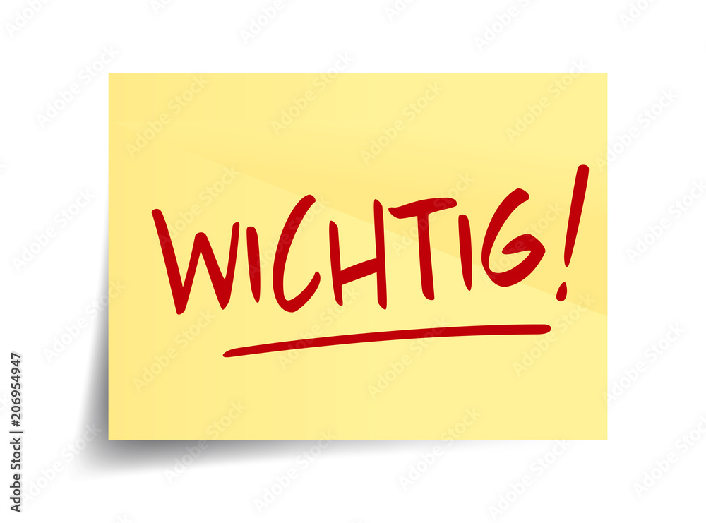 Wichtig ! Wichtig !