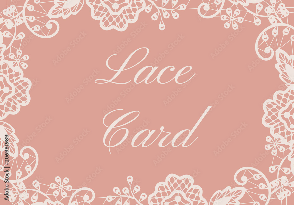 lace border card lace border card