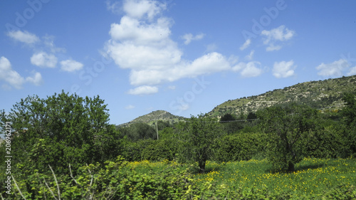 View of the country near Modica in the province of Ragusa in Sicily, Italy